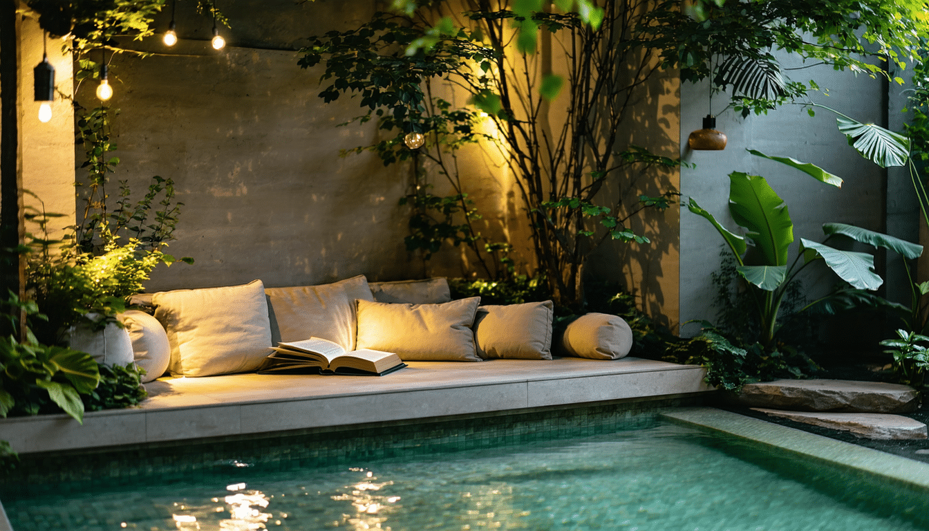 découvrez nos conseils pour aménager un coin lecture cosy au fond du bassin, et transformez cet espace en havre de détente pour lire en toute tranquillité.